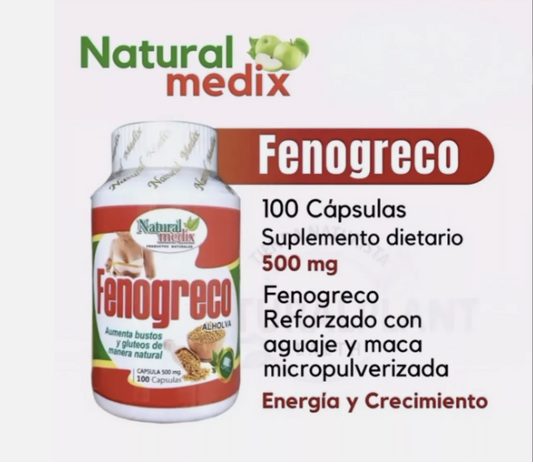 CÁPSULAS FENOGRECO NATURAL MEDIX 500MG