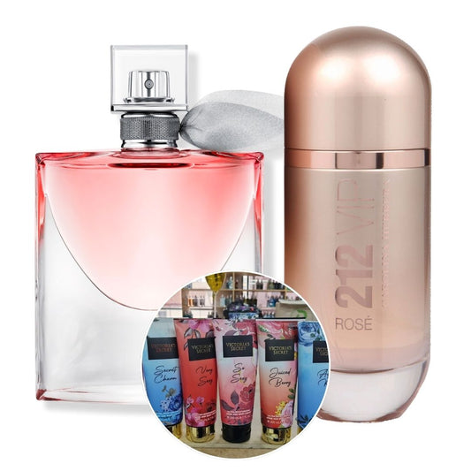 KIT 4 PERFUMES + CREMA VICTORIA 200ML