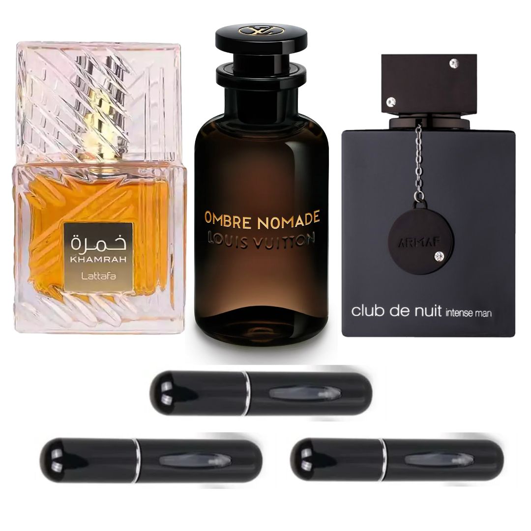 KIT PERFUMES CLUBTHENUIT+KHAMRAH+NOMADA