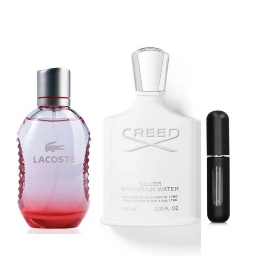 KIT X2(LACOST RED+CREED SILVER+PERFUMERO