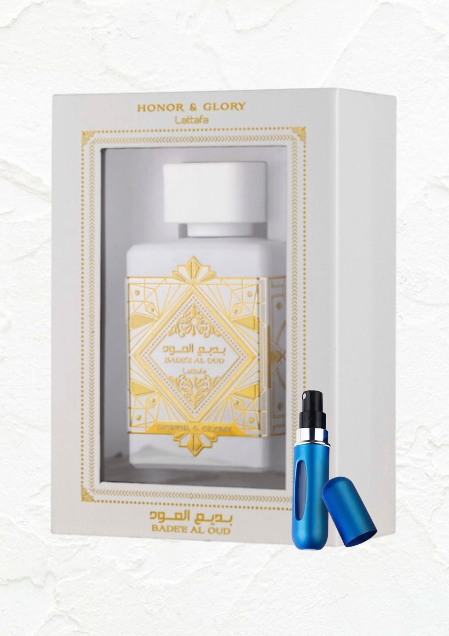 HONOR & GLORY LATTAFA CAJA + PERFUMERO